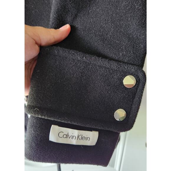 Calvin Klein Premium Black Wool Blend Jacket Coat Size 6 NWT - Picture 6 of 11